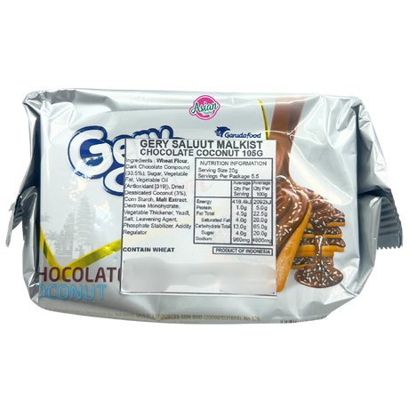 Gery Salut Malkist Chocolate Coconut Biscuit 100g