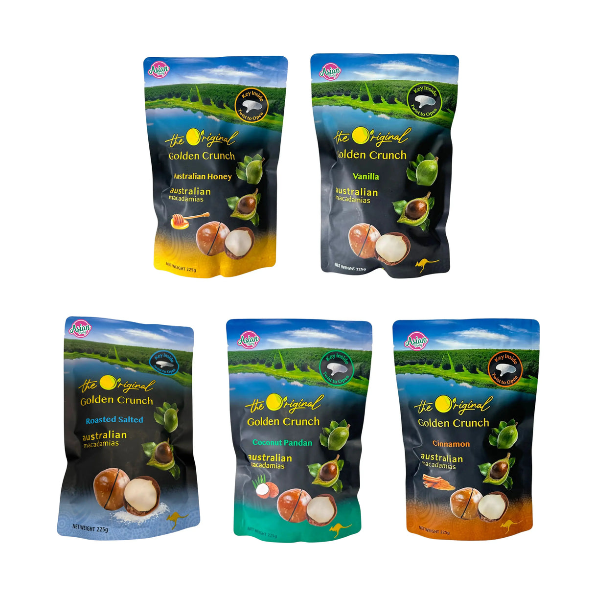 Golden Crunch Macadamia Bundle