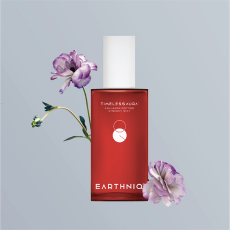 Earthniq 喷雾 100ml 和胶原蛋白膜面膜 4 件套