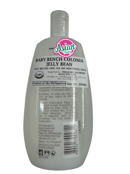 Baby Bench Cologne Jelly Bean 200ml