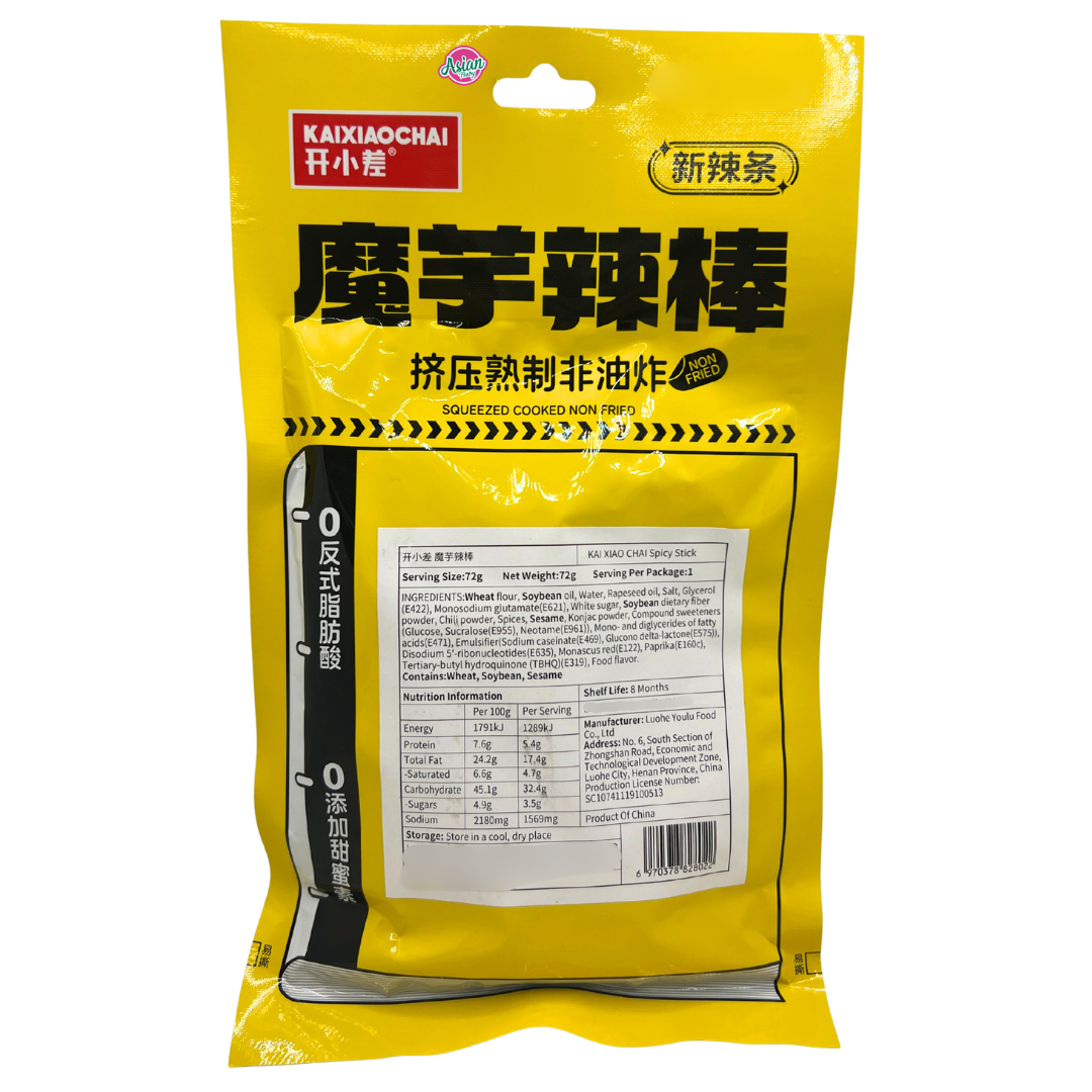 Kai Xiao Chai Spicy Stick (Latiao) 72g