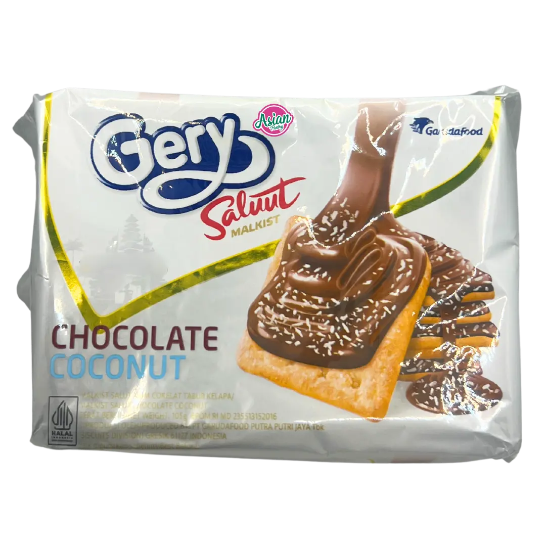 Gery Salut Malkist Chocolate Coconut Biscuit 100g