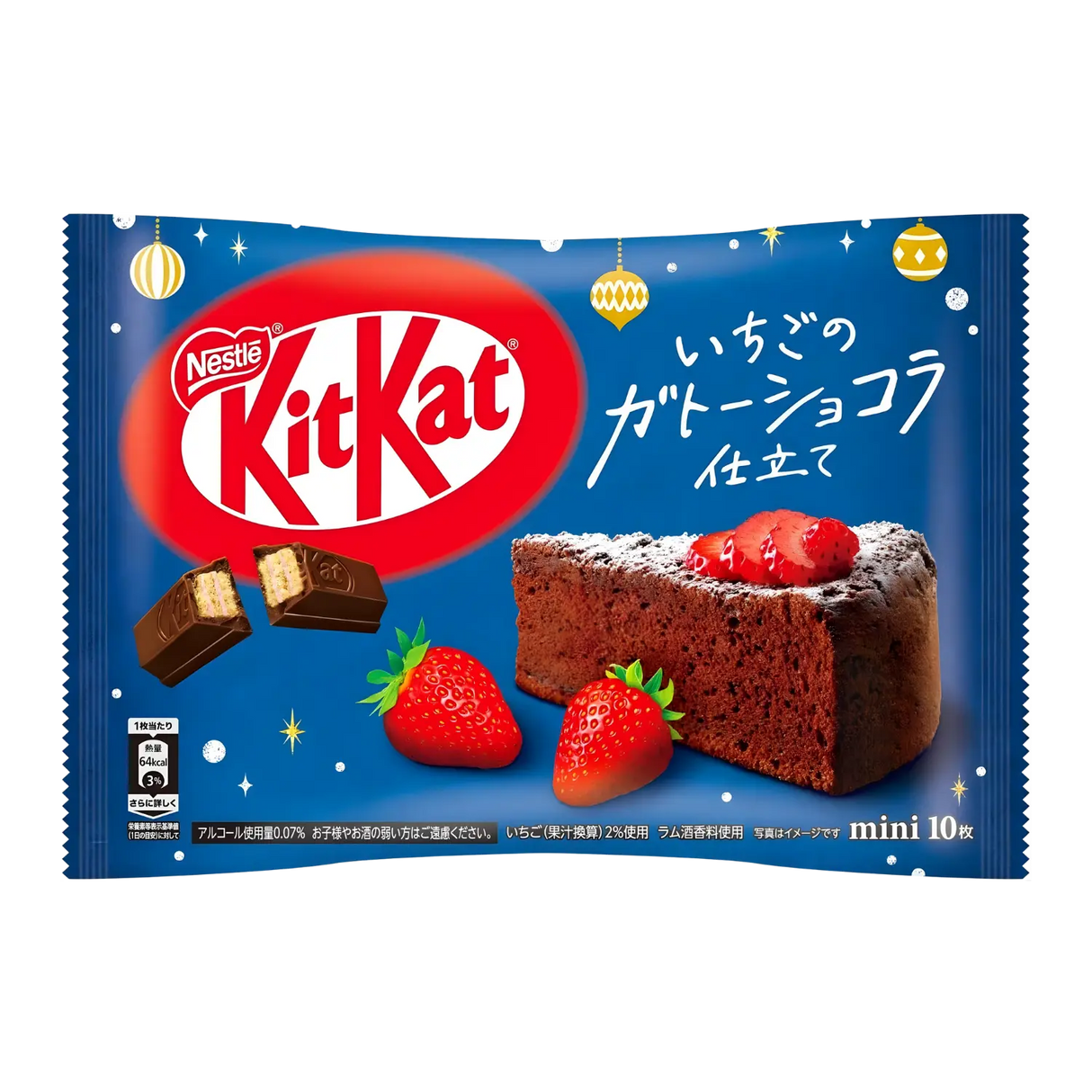 Nestle KitKat Mini Wafer Chocolate Strawberry Gateau 10pc 116g