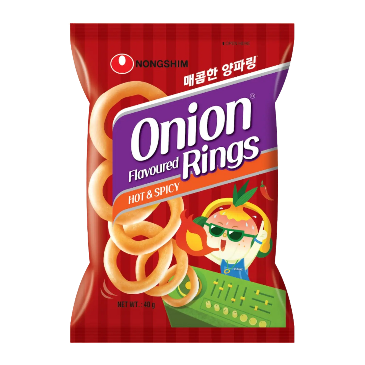 Nongshim Onion Flavoured Rings Hot & Spicy 40g
