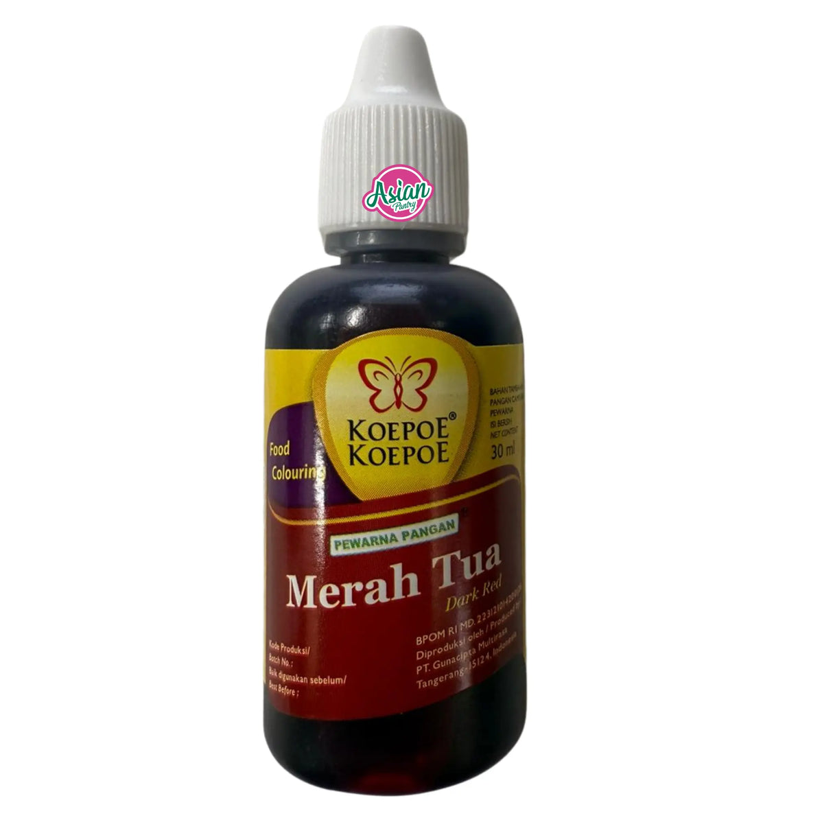 Koepoe Koepoe Dark Red Food Colouring 30ml