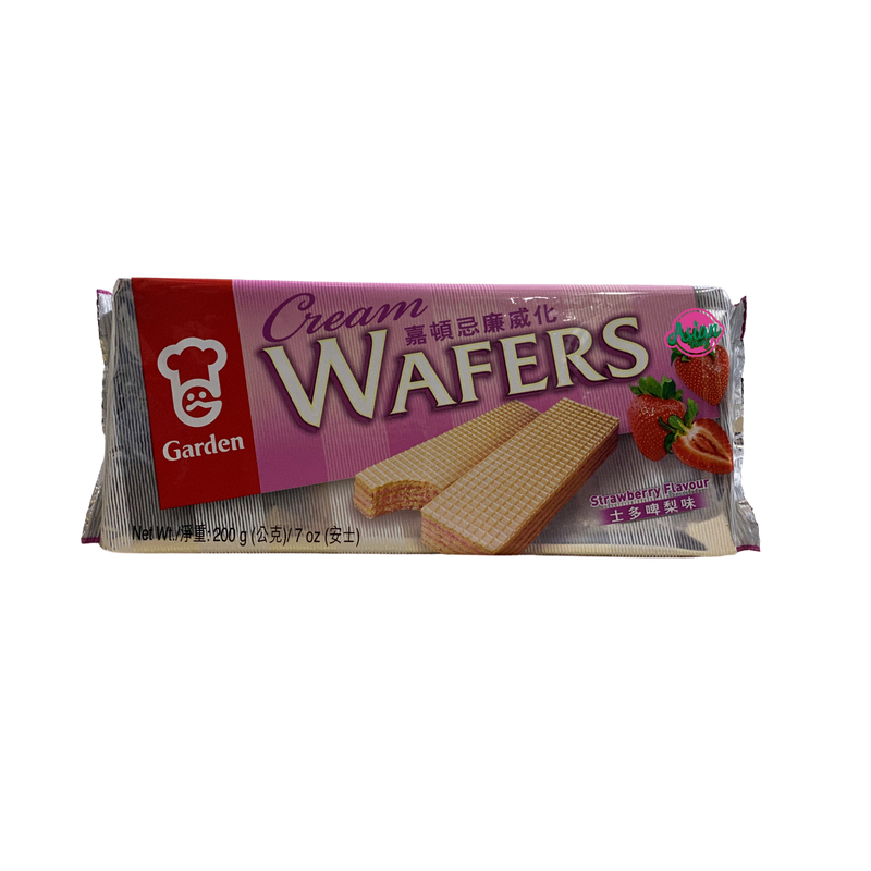 Garden Cream Wafers Strawberry Flavour 200g