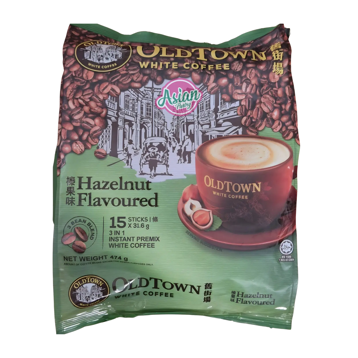 Old Town Hazelnut White Coffee Mix 474g