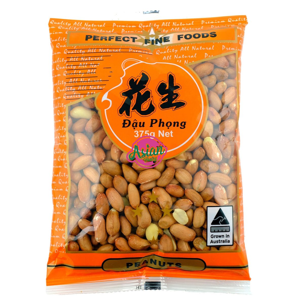 Perfect Fine Foods Peanuts With Skin 375g