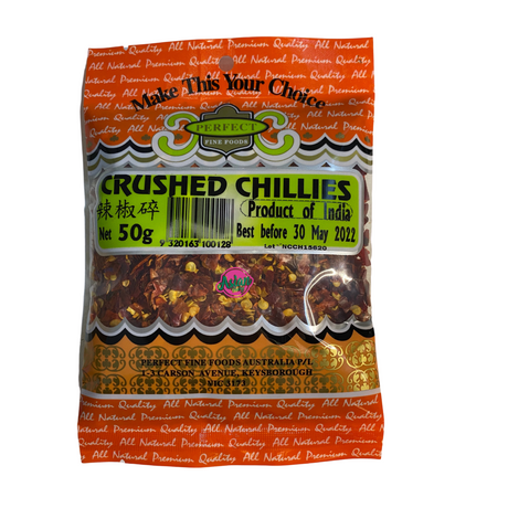 Perfect Fine Foods Chillies Crushed 50g