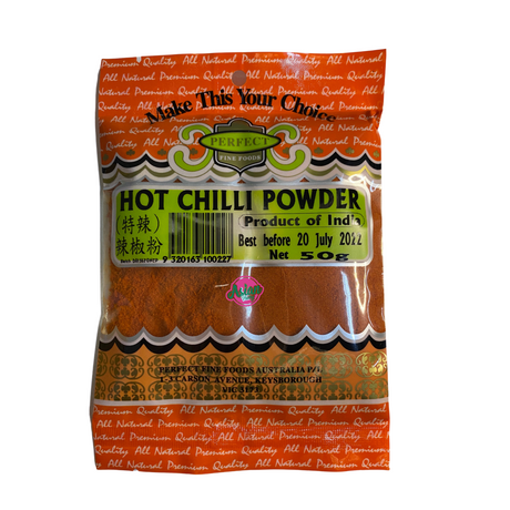 Perfect Fine Foods Hot Chilli Powder 50g
