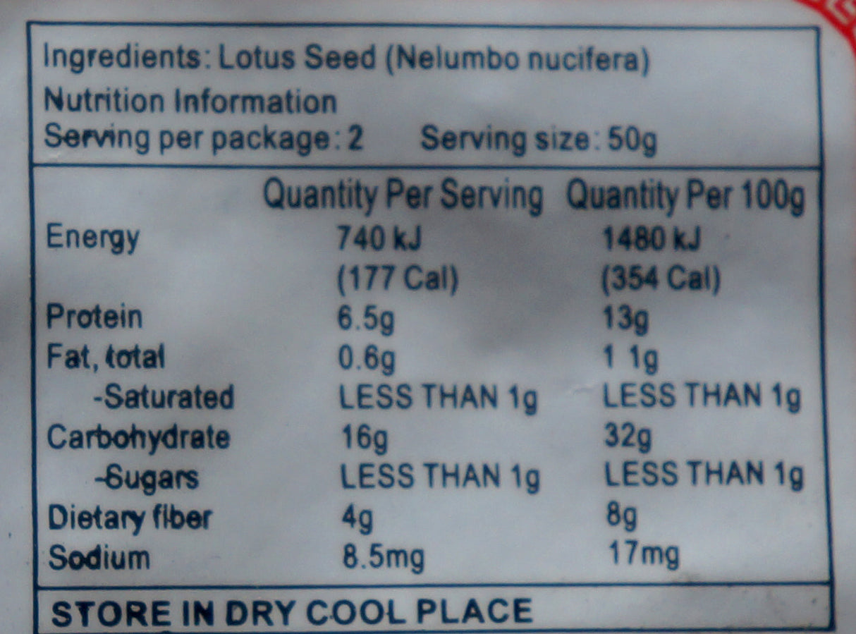 Goldfish Brand Dried Lotus Seed 100g
