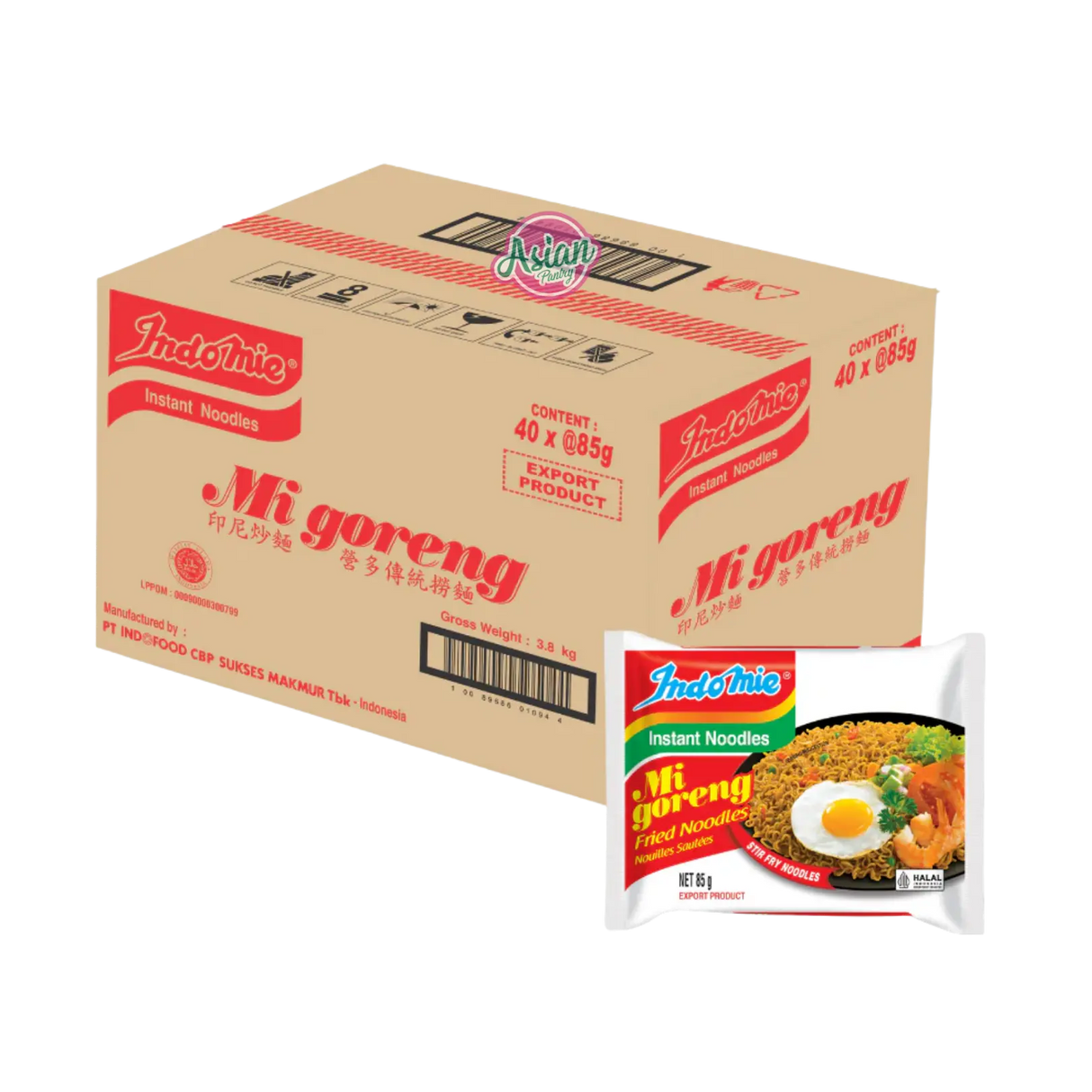 Indomie Mi Goreng Noodles 40pk Box