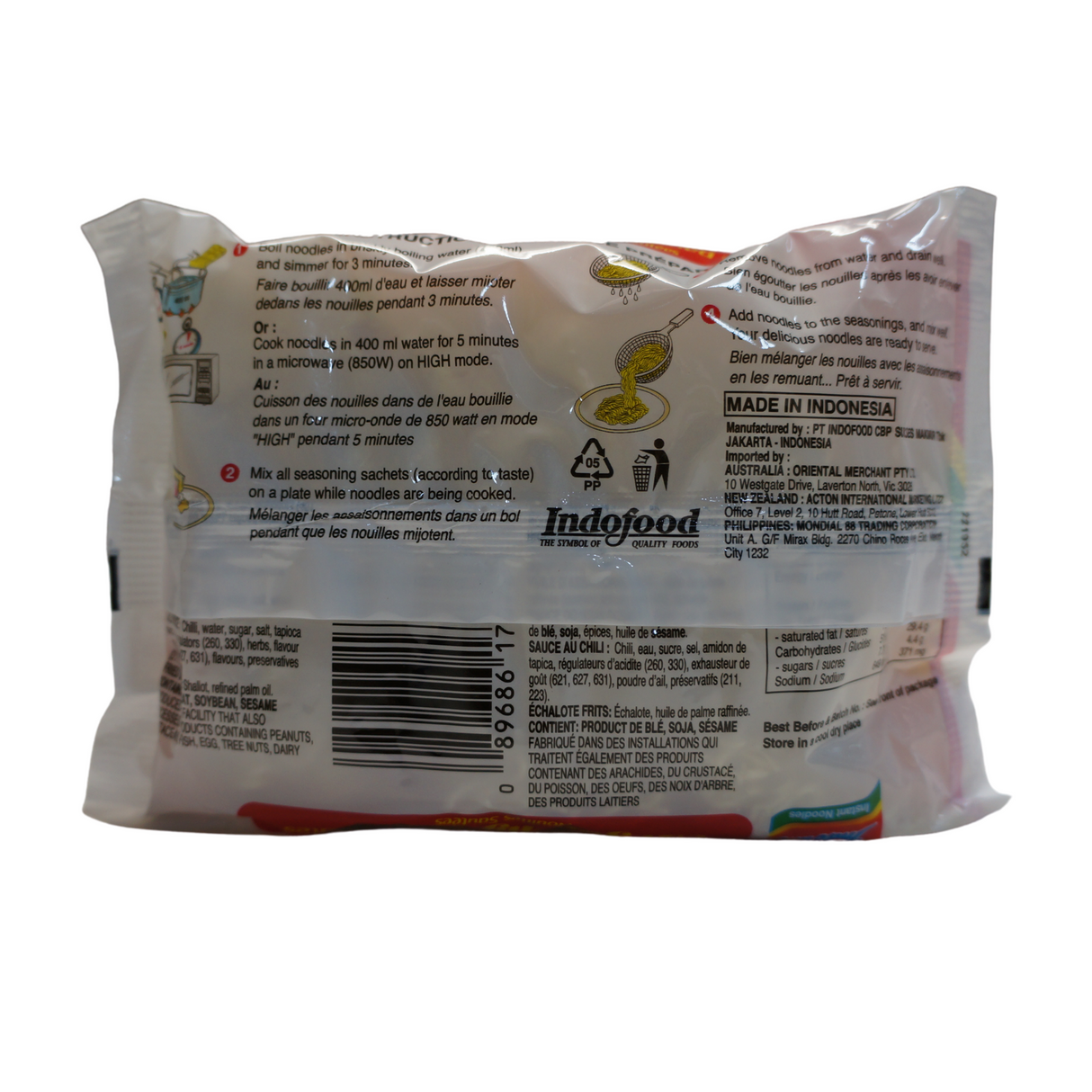Indomie Mi Goreng Noodles 40pk Box