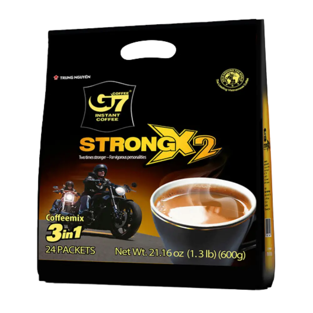 Trung Nguyen G7 Instant Coffee X2 Strength 24 Sticks 600g