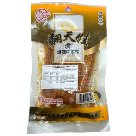 FAN TIAN WA Vegtarian Gluten Sticks (Latiao) Extra Spicy Flavour 136g