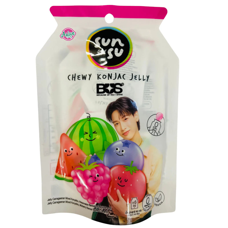 Sunsu Chewy Konjac Jelly Watermelon & Mixberry Flavour 96g