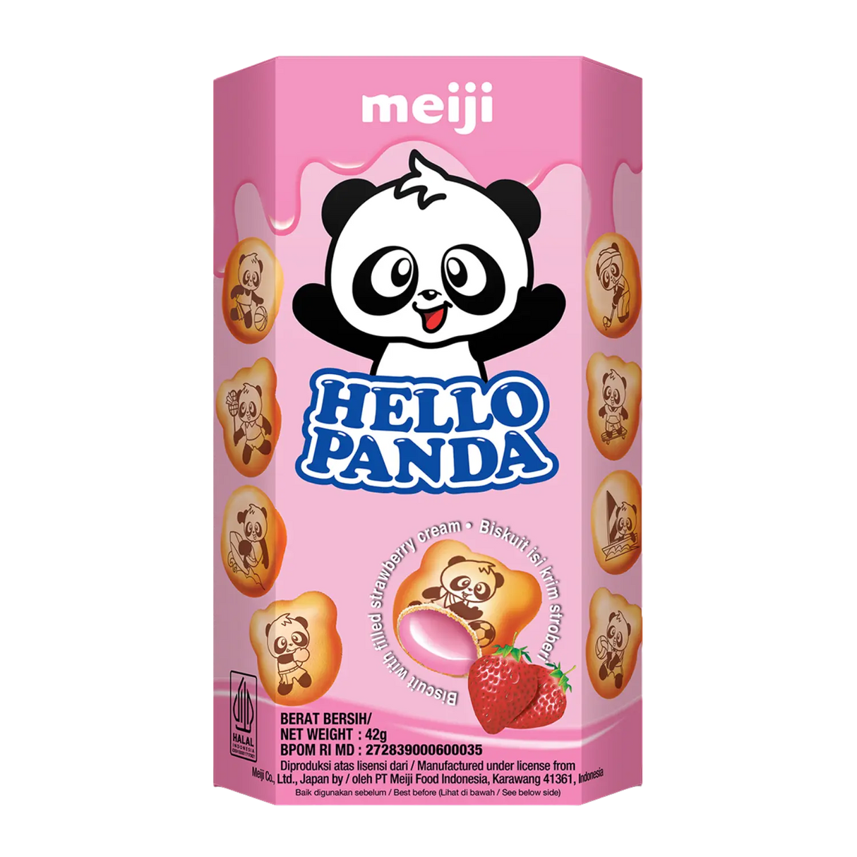 Meiji Hello Panda Strawberry Flavour 42g