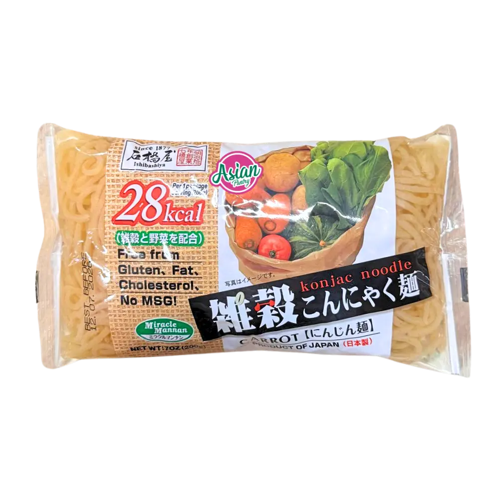 Ishibashiya Konjac Noodles Carrot 200g