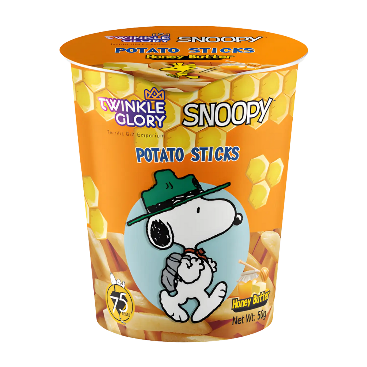 Twinkle Glory Snoopy Potato Snacks Honey Butter Flavour 50g