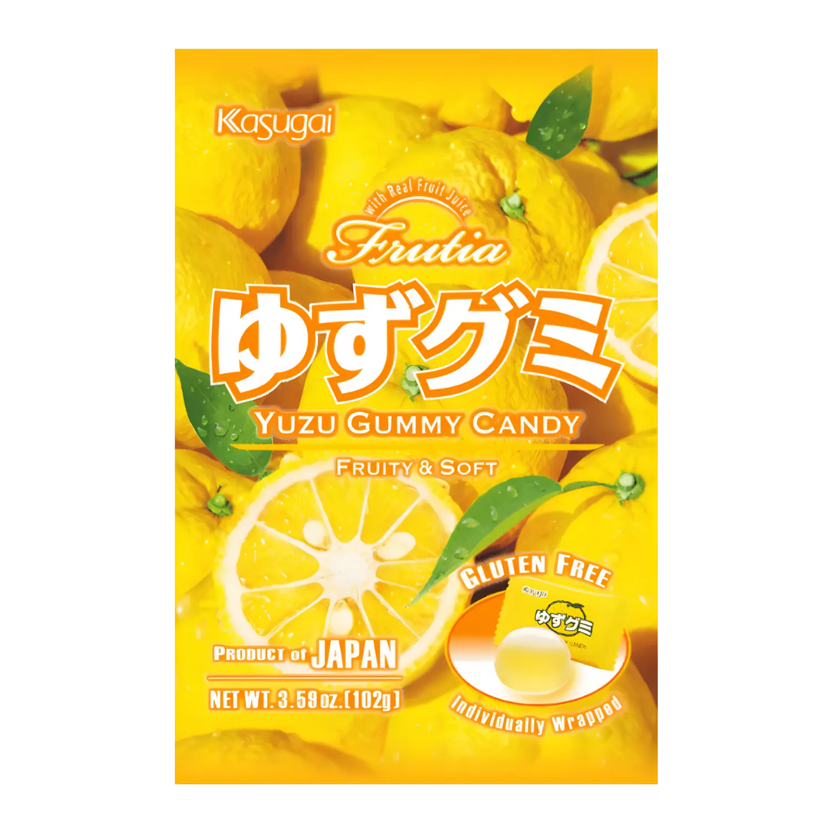 Kasugai Gummy Candy Yuzu 102g