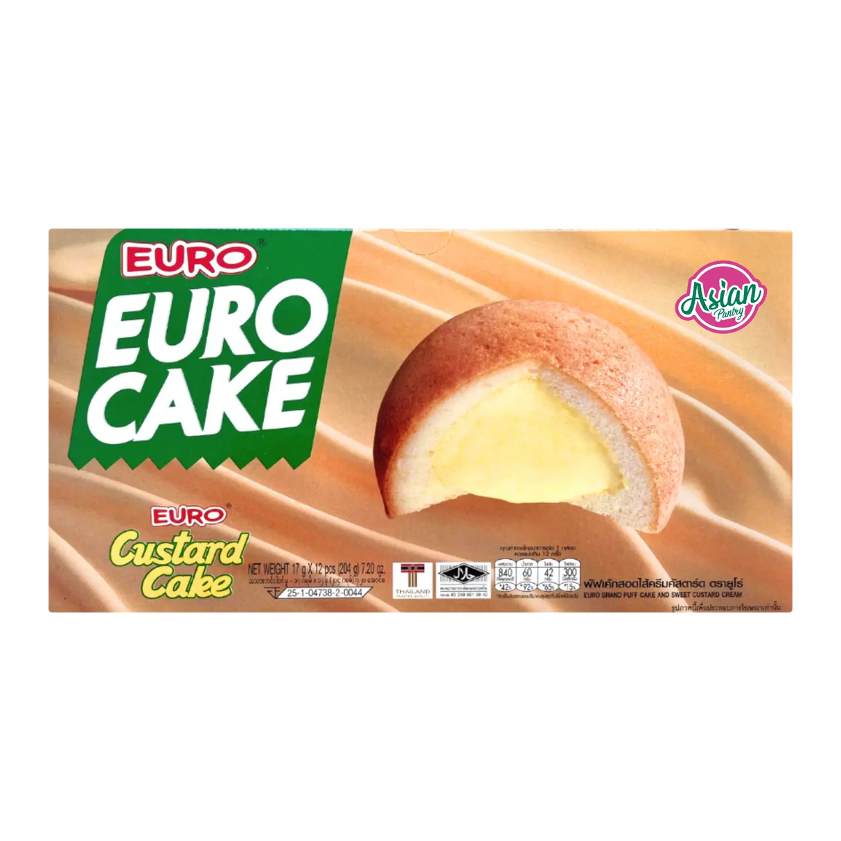 Euro Custard Cake 12pc 204g