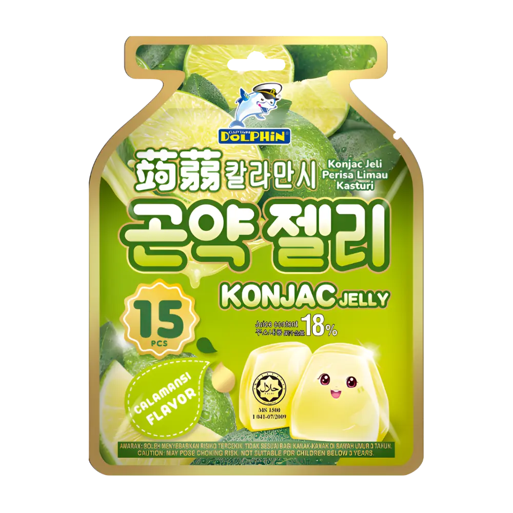 Dolphin Konjac Jelly Calamansi Flavour 15pcs 300g
