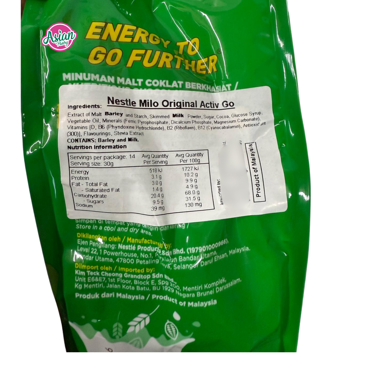 Nestle Milo Original Activ Go (14 sticks) 420g