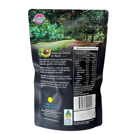 Golden Crunch Australian Macadamias Cinnamon 225g
