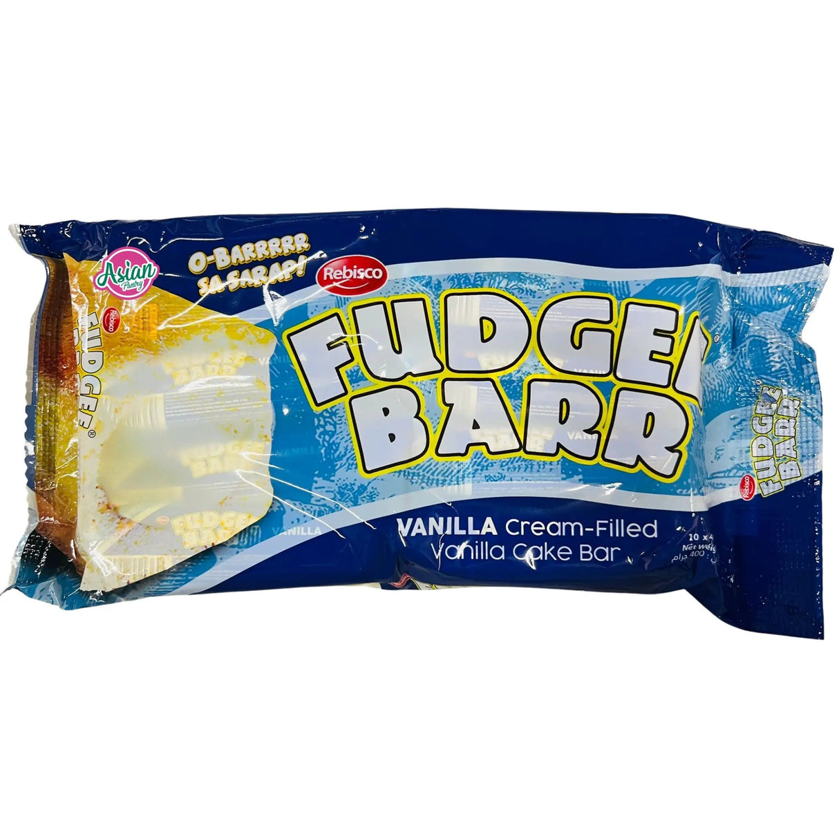 Rebisco Fudgee Barr Bar Kek Vanila Isi Krim Vanila