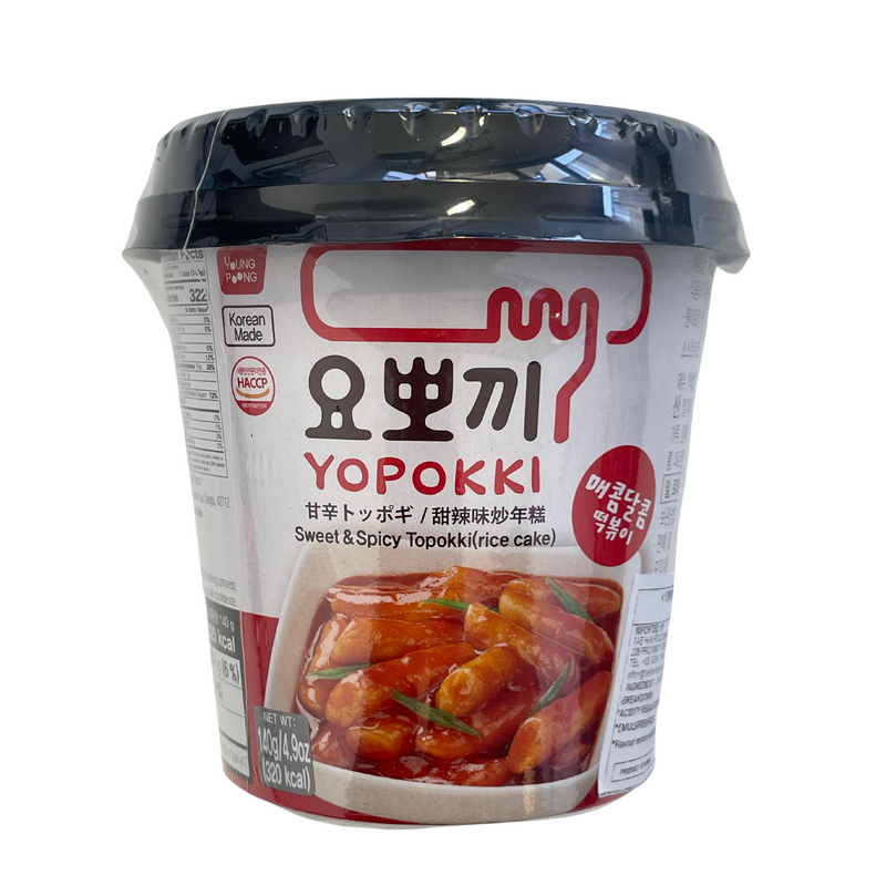 Yopokki Sweet and Spicy Topokki Tteokbokki Cup 140g