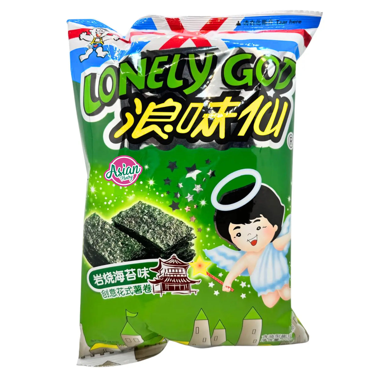 Want Want Lonely God Creative fancy Potato Rolls (Roasted Nori Flavour) 70g