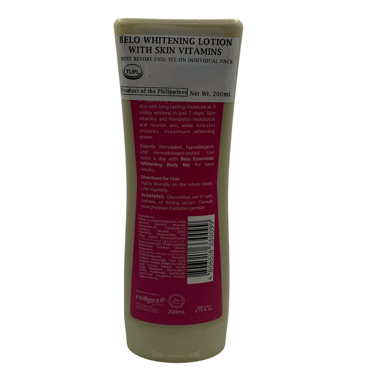 Losyen Pemutih Belo Essentials Dengan SPF 30 (Pink) 200ml