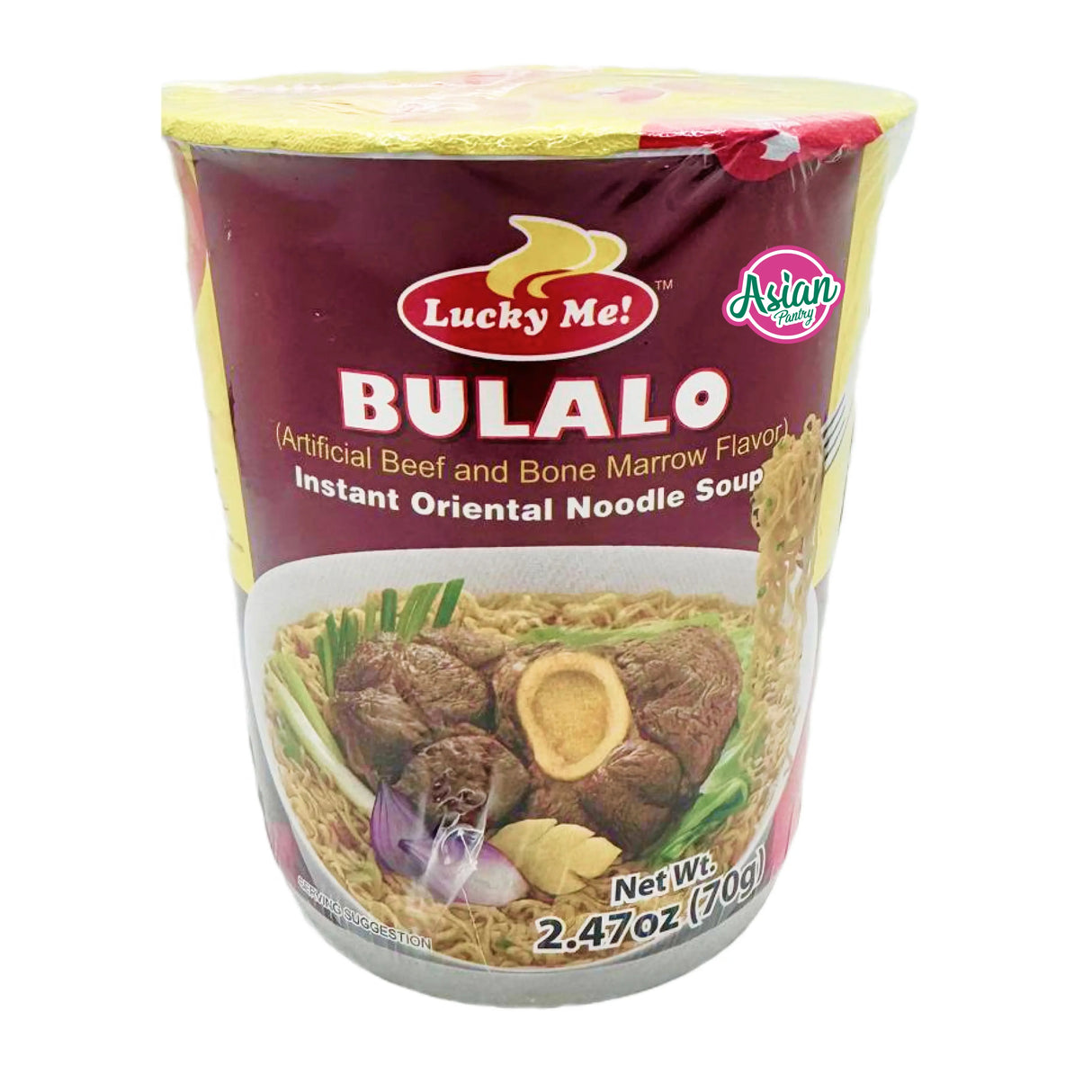 Lucky Me! Instant Cup Noodles Bulalo (Artificial Beef and Bone Marrow) Flavour 70g