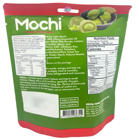 Royal Family Mochi Creamy Matcha Latte 120g