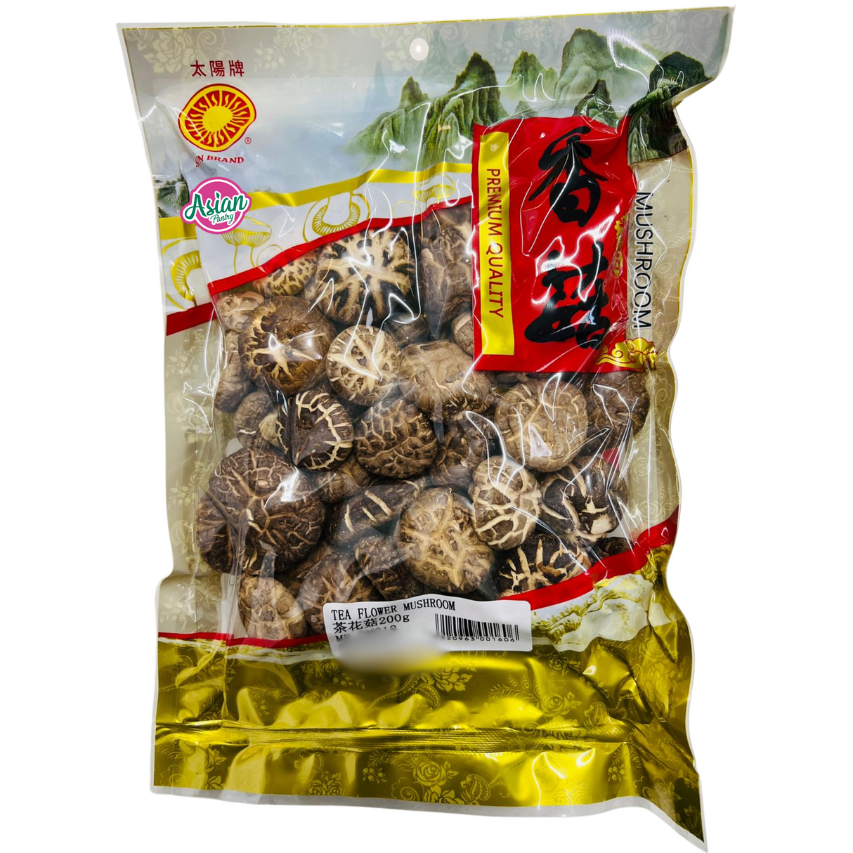 太阳牌干蘑菇 3-4厘米 200克