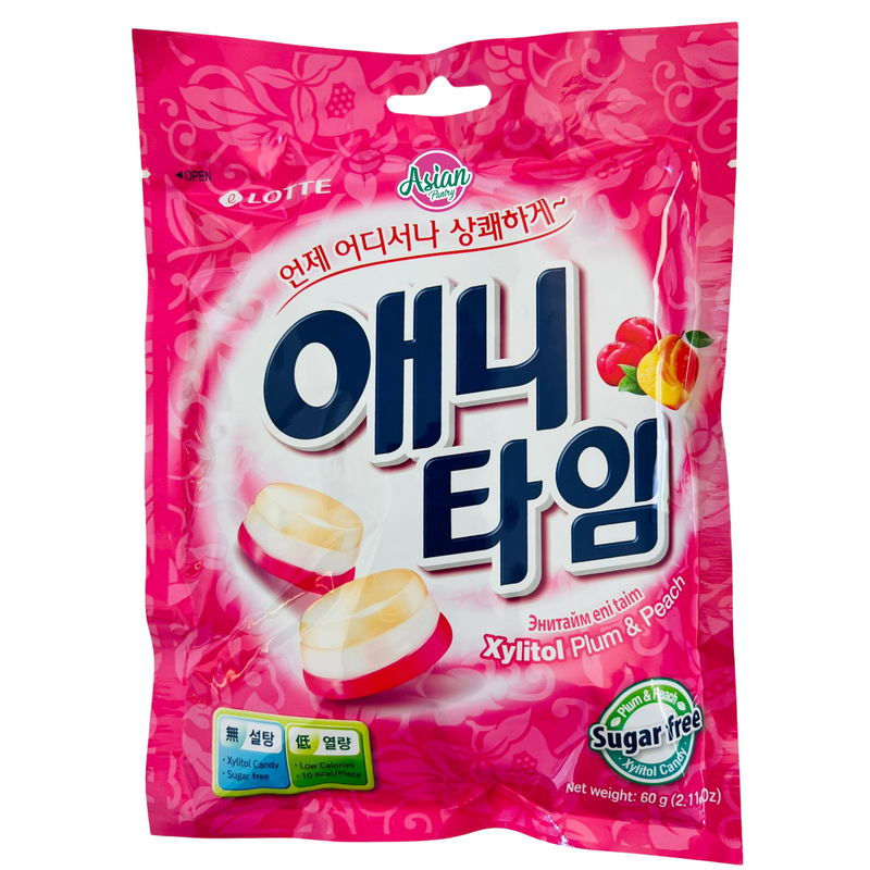 Lotte Anytime Candy Plum & Peach 60g