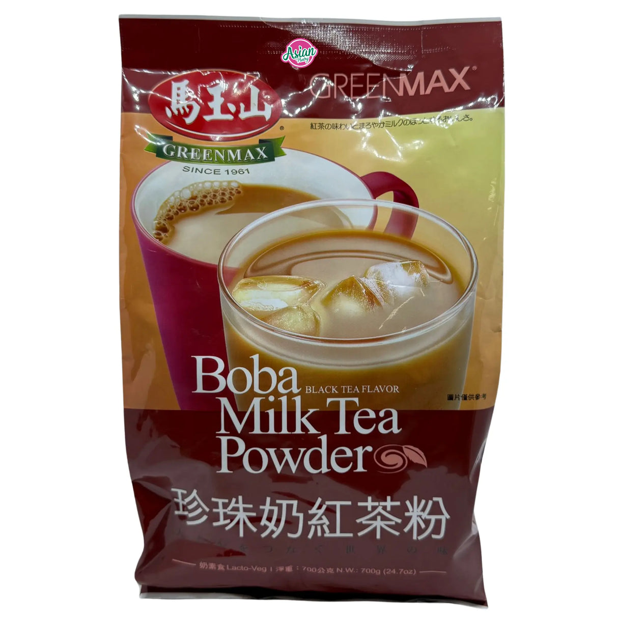 Serbuk Teh Susu Boba Greenmax (Perisa Teh Hitam) 700g