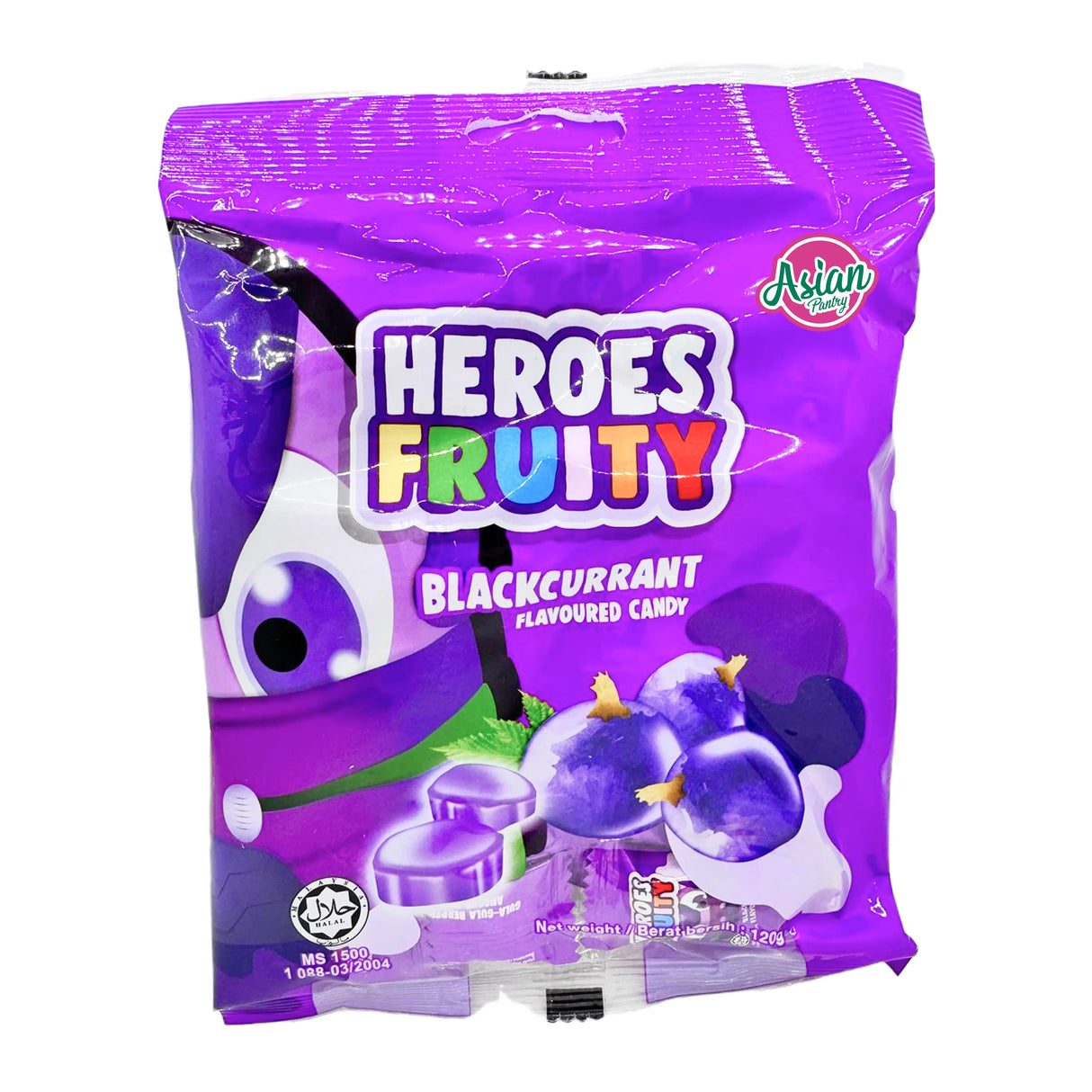 Heroes Fruity Blackcurrant Flavoured Candy 120g
