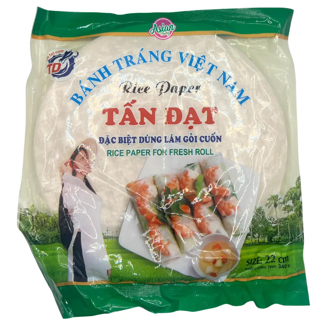 Tan Dat Rice Paper for Fresh Roll (22cm) 340g