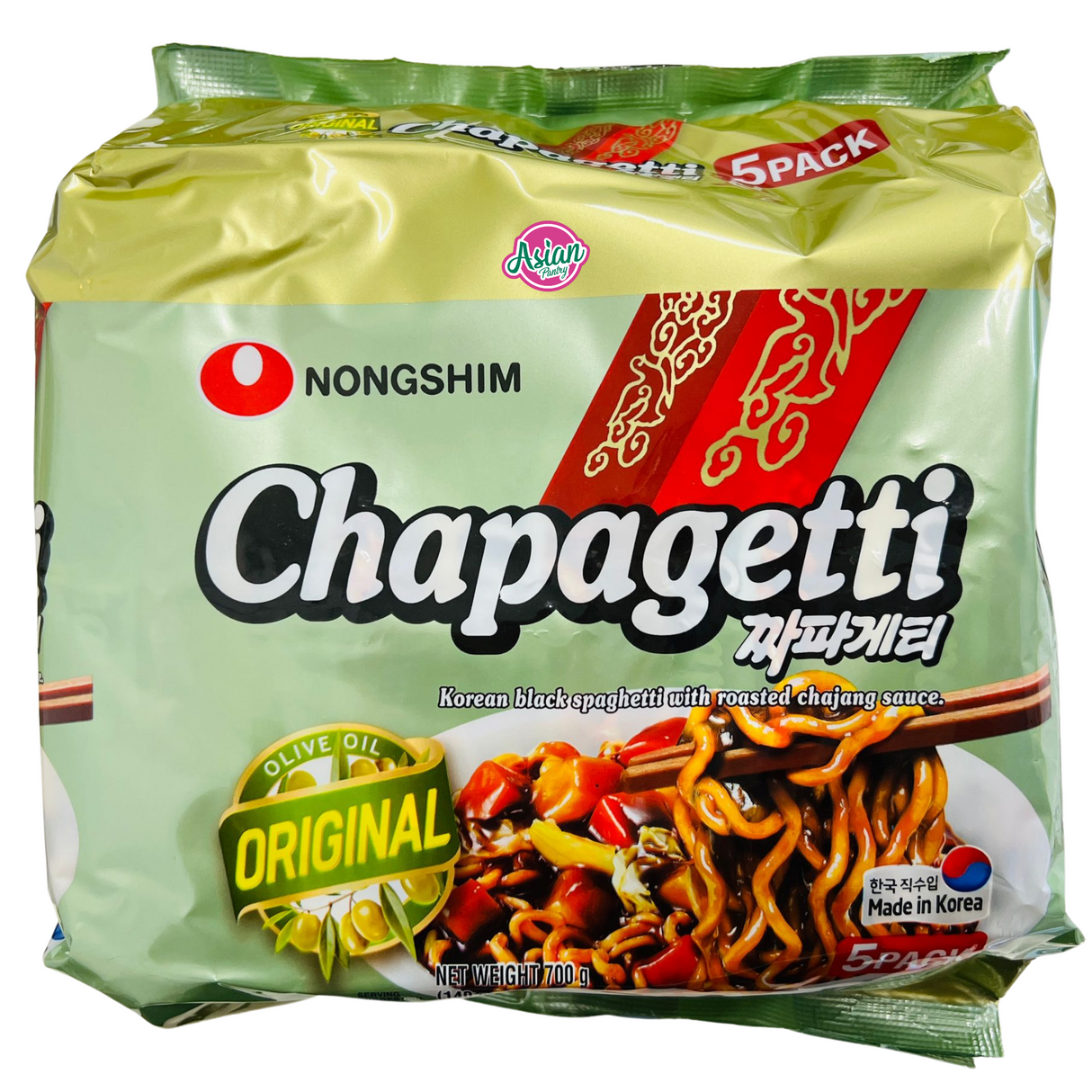 Nongshim Chapagetti Blackbean Noodles 5pk 700g