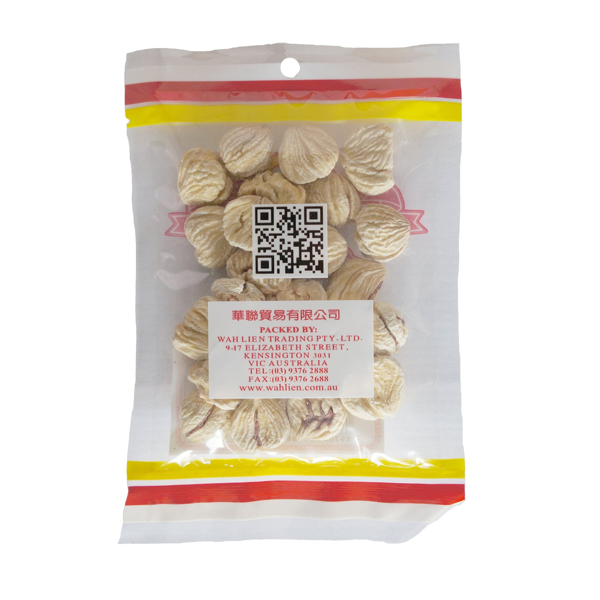 Goldfish Brand Dried Chestnuts (Raw) 100g - Back