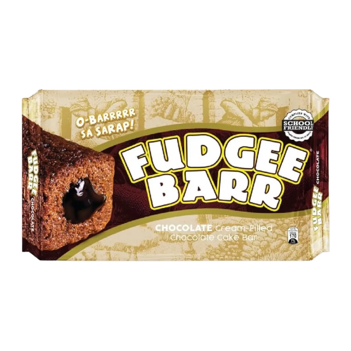 Rebisco Fudgee Barr Chocolate Cream-Filled Cake Bar 400g (Exp: 05/03/2026)