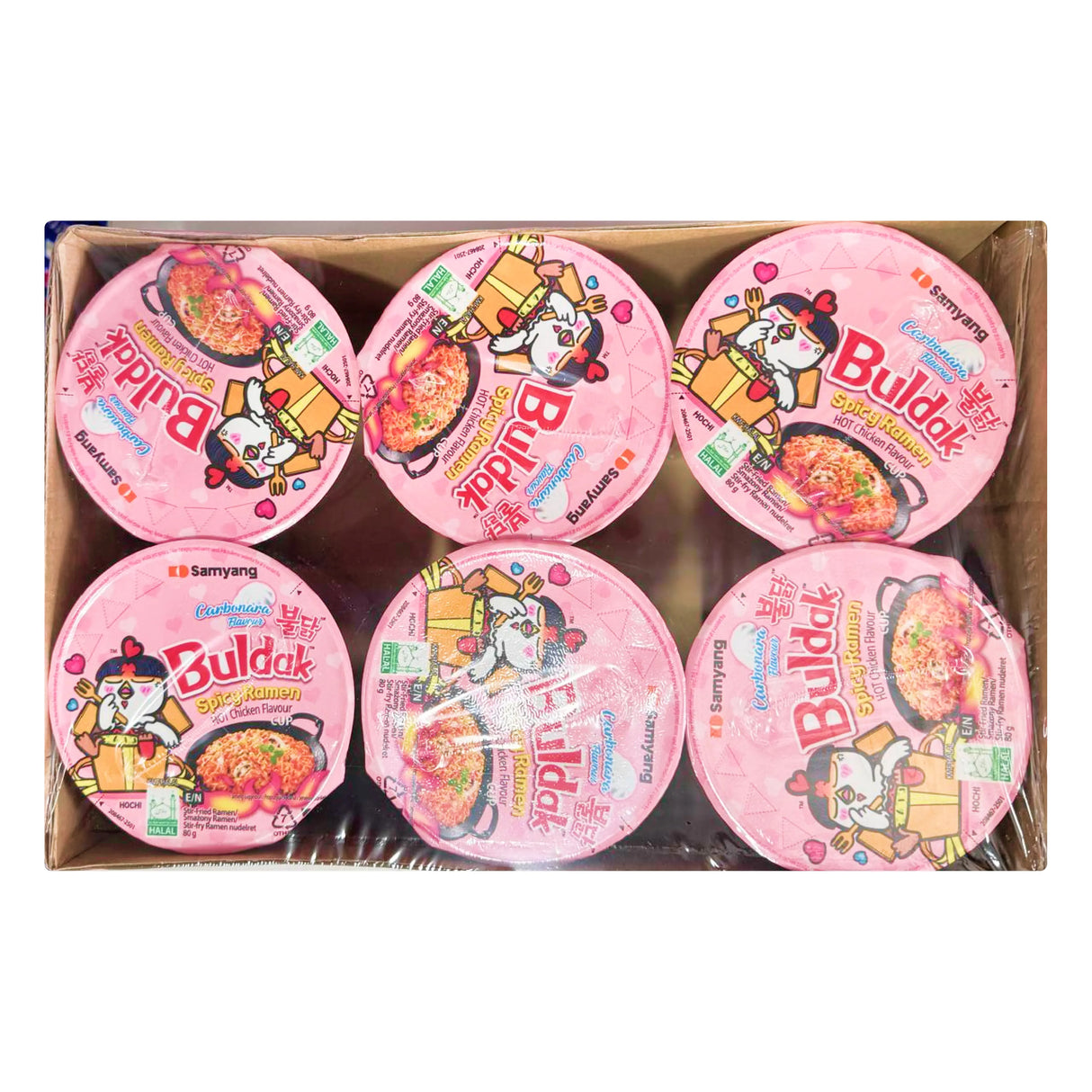 Samyang Buldak Carbonara Ramen Cup (6 Pack)