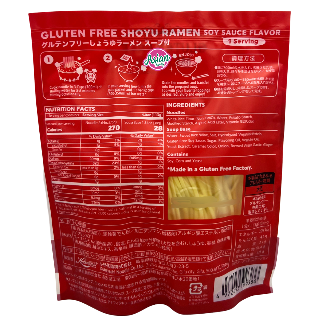 Kobayashi Gluten Free Ramen Soy Sauce Flavour 113g