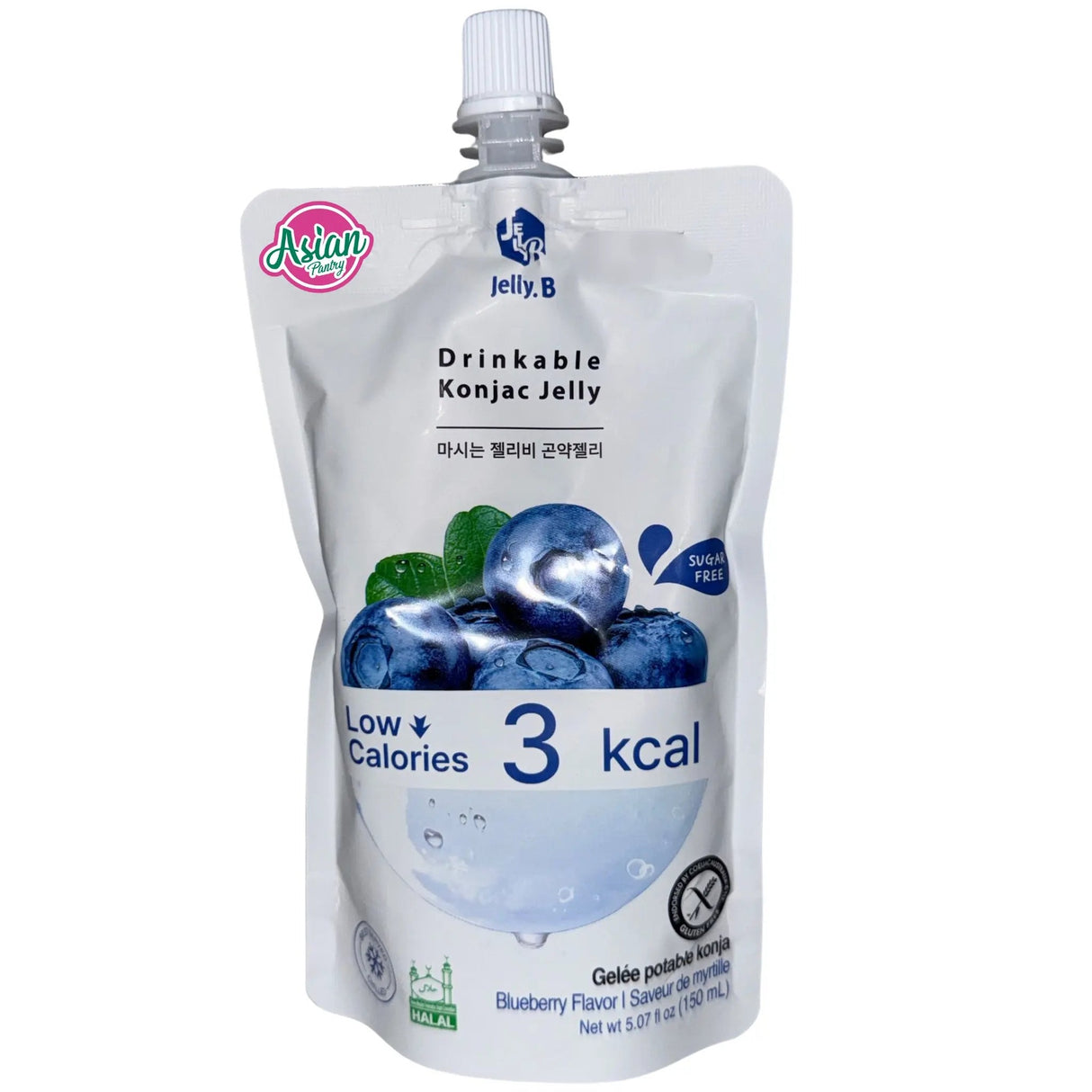 Jelly B Drinkable Konjac Jelly Blueberry Flavour 150ml