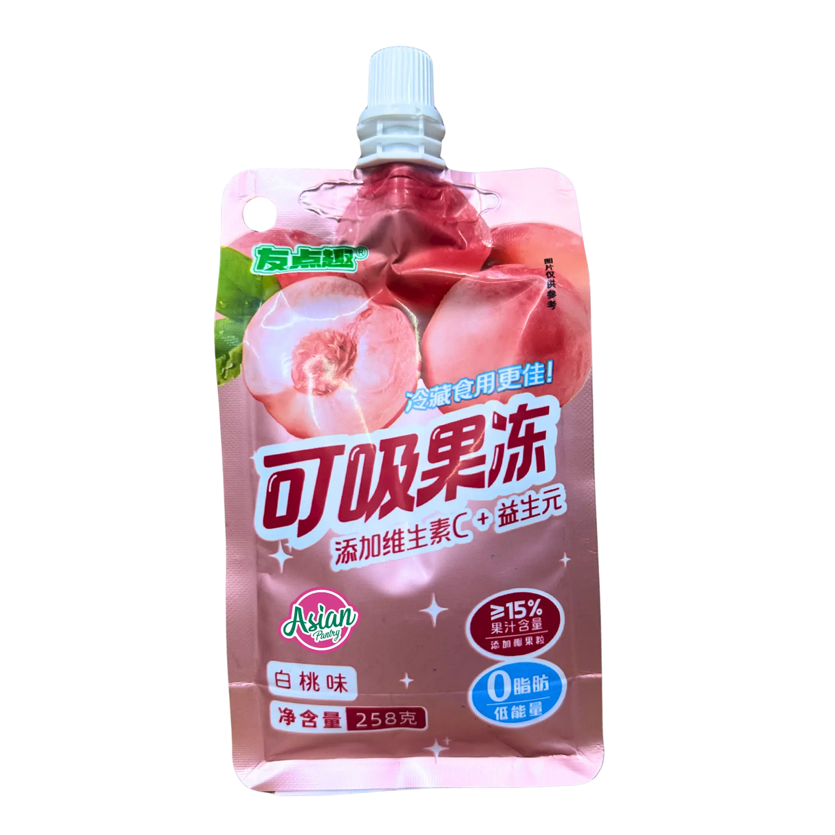 Youdianqu White Peach Flavour Jelly 258g