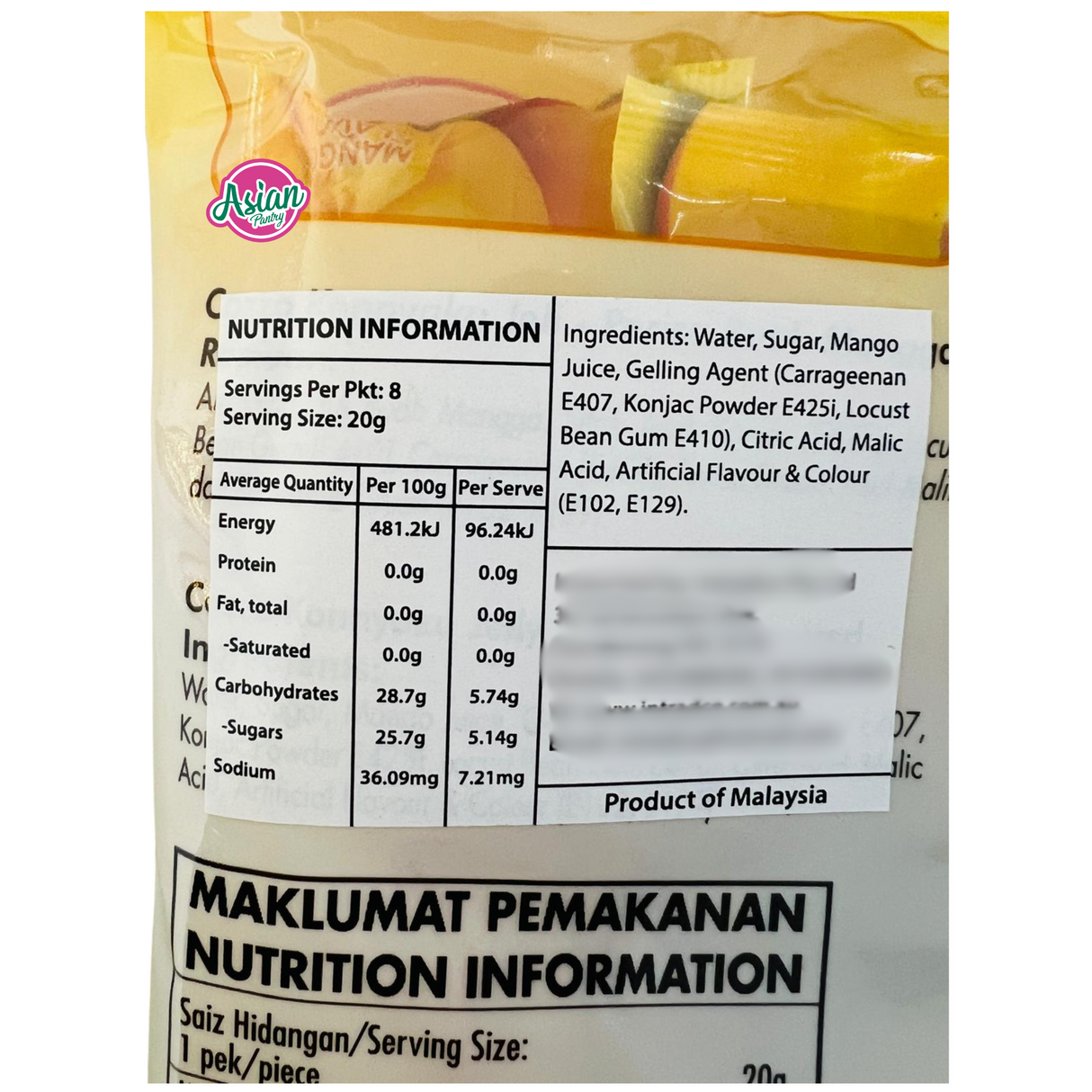 Cozzo Konnyaku Jelly Mango 160g