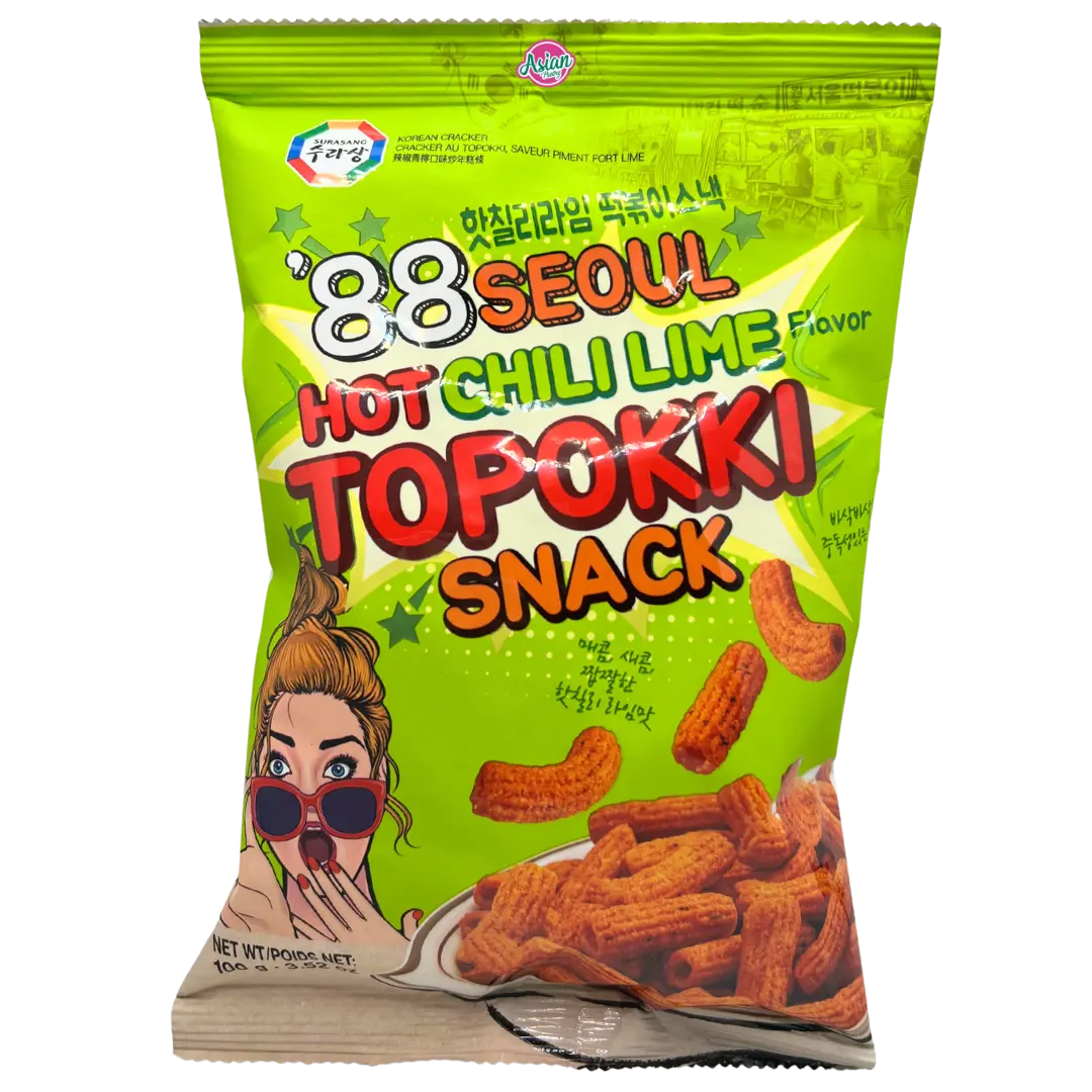 Surasang 88 Seoul Tteokbokki Snack (Hot Chilli & Lime) 100g