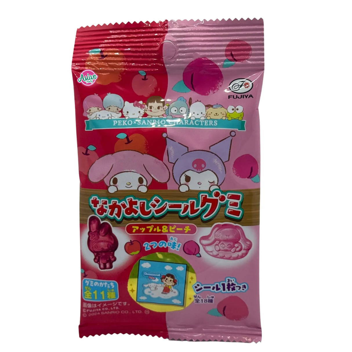 Fujiya Sanrio Gummy Apple &amp; Peach 19g