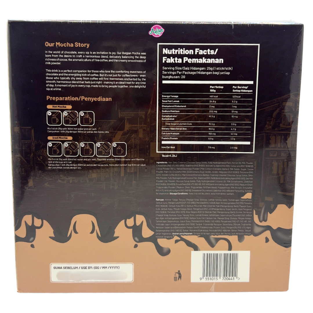 Choco Albab Belgian Mocha Drink 20 Sachets 500g